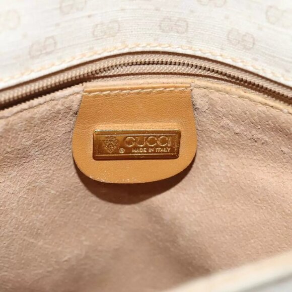 GUCCI Micro GG Supreme Shoulder Bag PVC Beige 001 106 0185 Auth am6133 - Picture 12 of 16